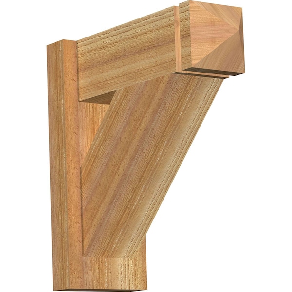 Ekena Millwork Traditional Rough Sawn Arts and Crafts Outlooker, Western Red Cedar, 6"W x 16"D x 16"H OUT06X16X16TRA03RWR - main